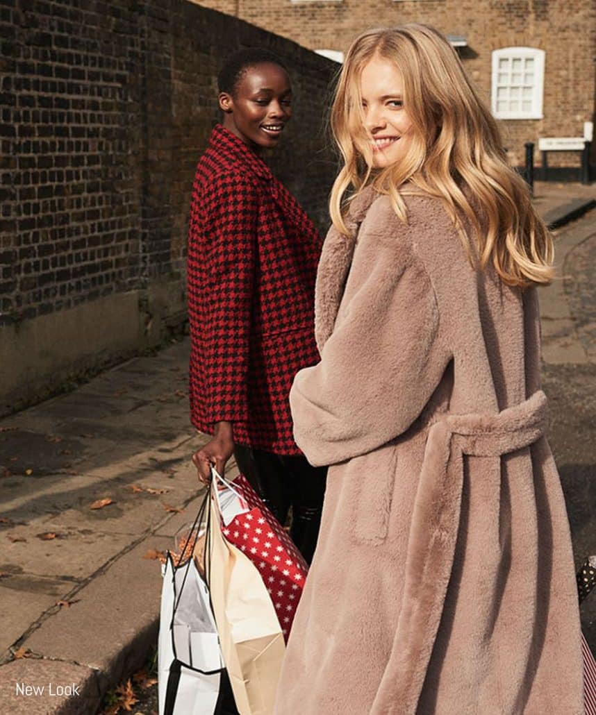 Models pose for New Look Winter campaign