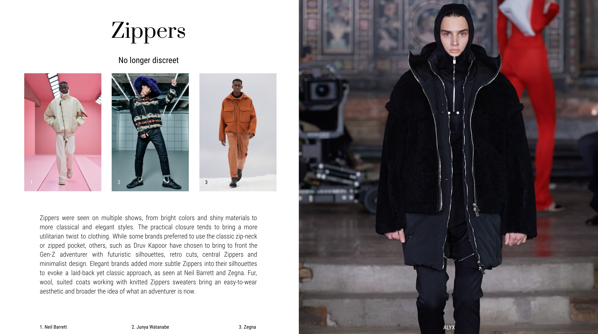 zippers men's trend