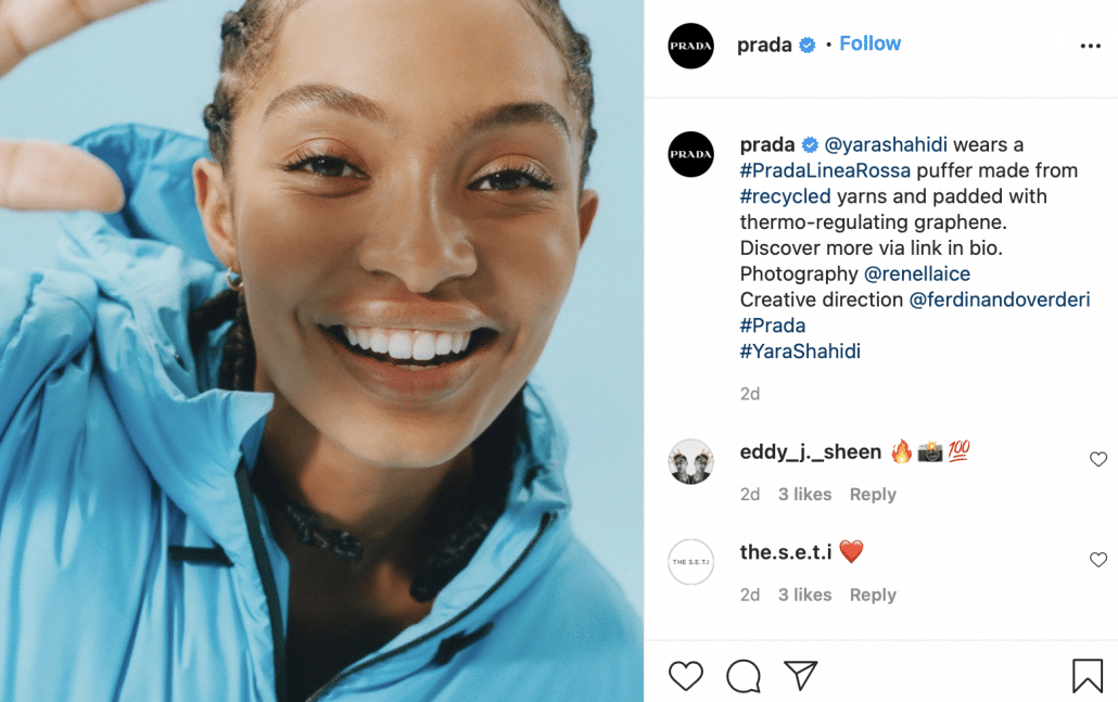 Prada Instagram campaign