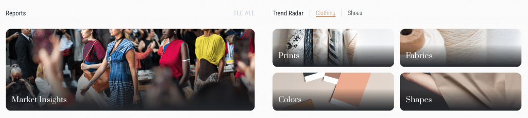 Heuritech's trend forecasting platform